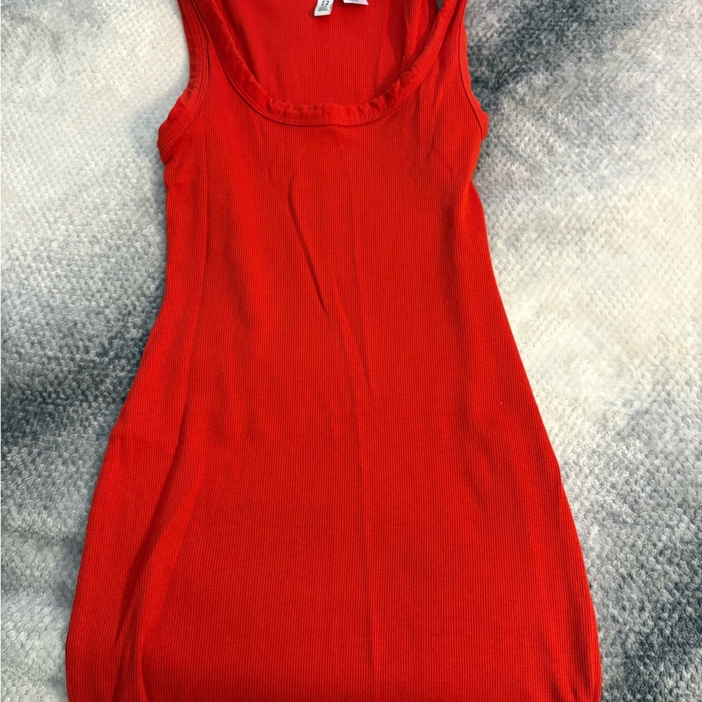 Divided Red Mini Dress